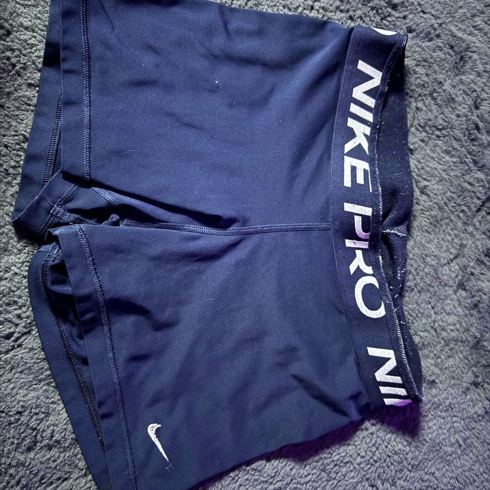 Nike Pro Dark Blue Athletic Shorts